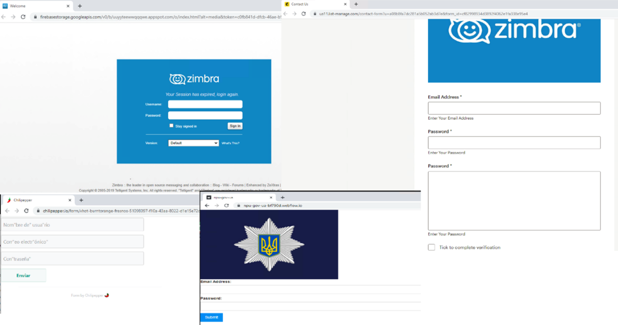 Spearphishing Campaign Targets Zimbra Webmail Portals of